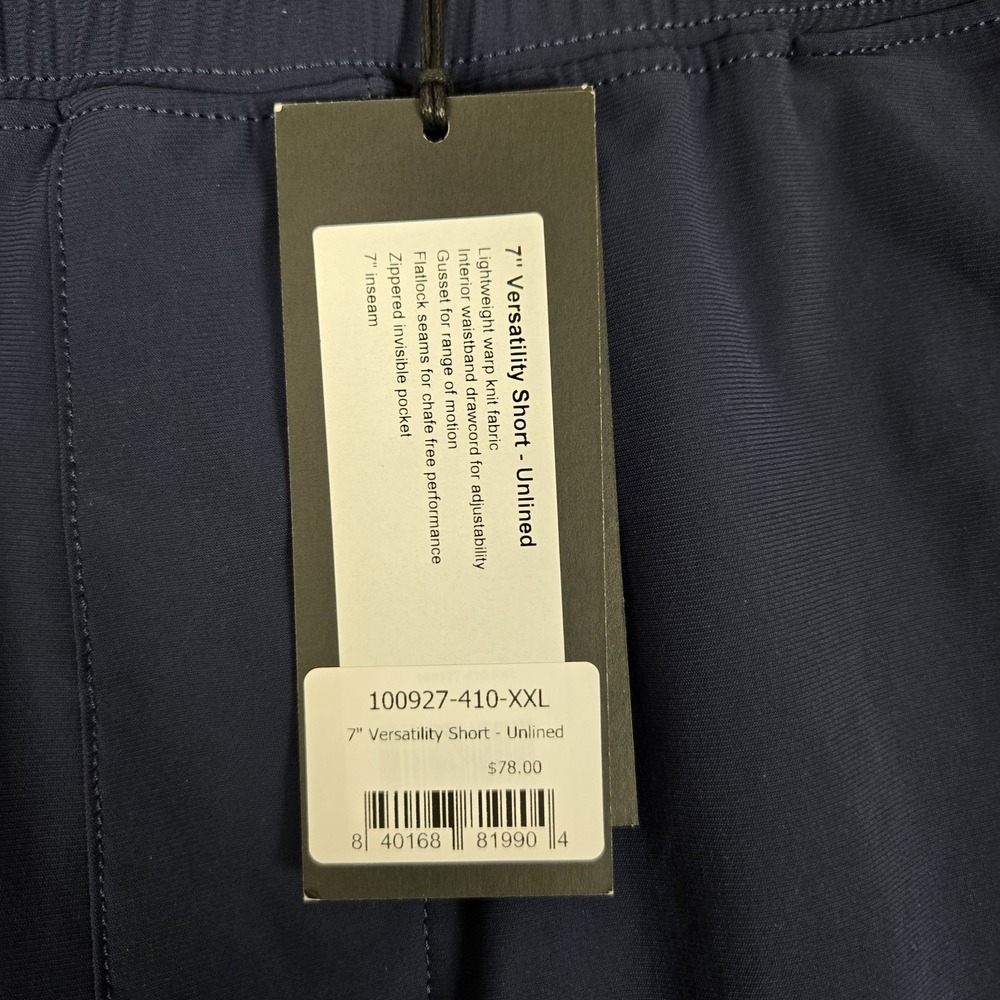 RHONE Rhone 7" Versatility Short Mens 2XL Blue‎ Unlined Gym Athleisure Training - Picture 5 of 11